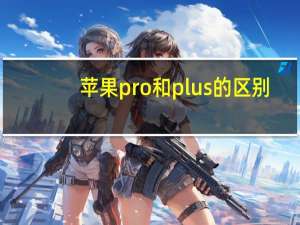 苹果pro和plus的区别