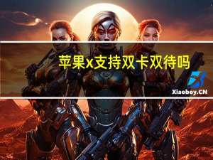 苹果x支持双卡双待吗