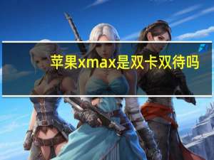 苹果xmax是双卡双待吗