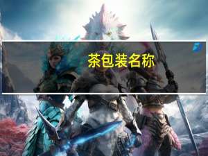 茶包装名称