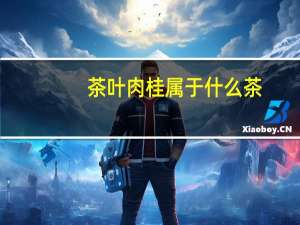 茶叶肉桂属于什么茶