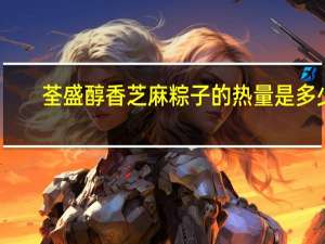 荃盛 醇香芝麻粽子的热量是多少