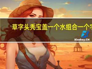 草字头秃宝盖一个水组合一个字（草字头秃宝盖一个水）