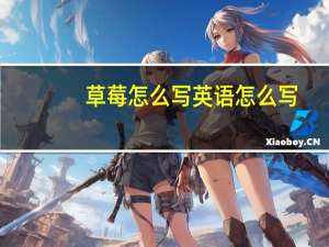 草莓怎么写英语怎么写