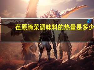 荏原 腌菜调味料的热量是多少