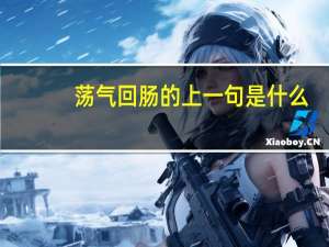 荡气回肠的上一句是什么