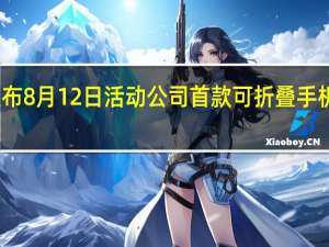 荣耀宣布8月12日活动公司首款可折叠手机可能会发布