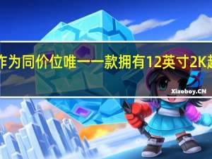 荣耀平板8作为同价位唯一一款拥有12英寸2K超大屏的平板产品