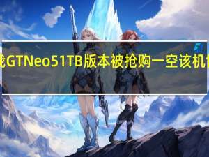 荣耀真我GTNeo51TB版本被抢购一空该机售价是3499元