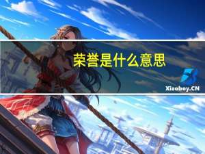 荣誉是什么意思（荣誉是什么意思）