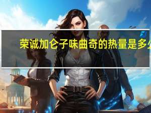 荣诚 加仑子味曲奇的热量是多少