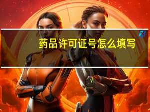 药品许可证号怎么填写