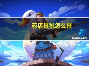 药店报税怎么报