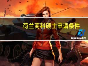 荷兰商科硕士申请条件