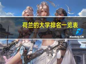 荷兰的大学排名一览表