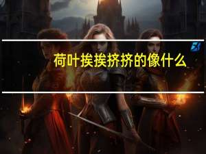 荷叶挨挨挤挤的像什么