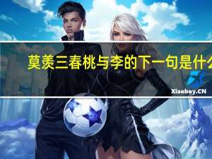 莫羡三春桃与李的下一句是什么