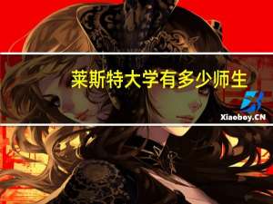莱斯特大学有多少师生