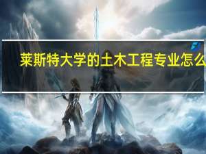 莱斯特大学的土木工程专业怎么样