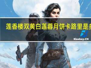 莲香楼 双黄白莲蓉月饼卡路里是多少