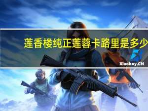 莲香楼纯正莲蓉卡路里是多少