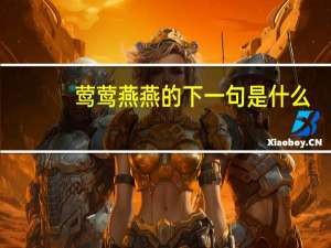 莺莺燕燕的下一句是什么