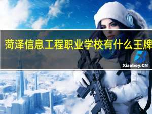 菏泽信息工程职业学校有什么王牌专业