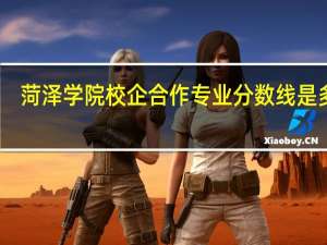 菏泽学院校企合作专业分数线是多少