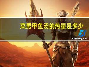 菜男 甲鱼汤的热量是多少