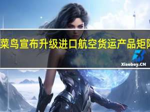 菜鸟宣布升级进口航空货运产品矩阵 北美-中国“门到港”最快3日达