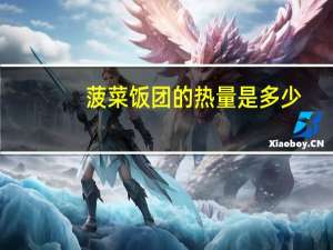 菠菜饭团的热量是多少