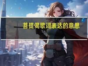 菩提偈歌词表达的意思