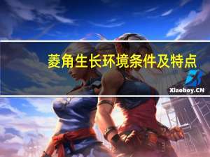 菱角生长环境条件及特点