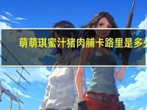 萌萌琪 蜜汁猪肉脯卡路里是多少