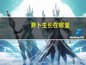 萝卜生长在哪里