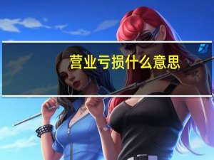 营业亏损什么意思
