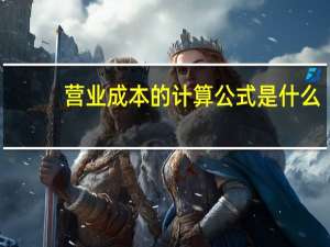营业成本的计算公式是什么