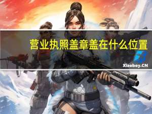 营业执照盖章盖在什么位置