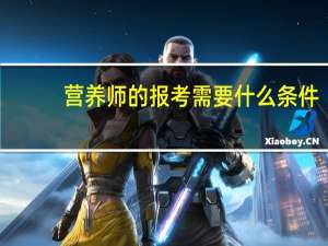 营养师的报考需要什么条件