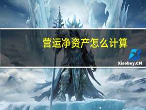 营运净资产怎么计算