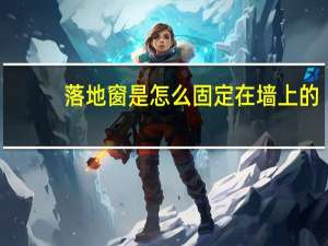 落地窗是怎么固定在墙上的