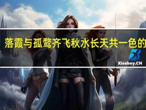 落霞与孤鹜齐飞秋水长天共一色的意思（落霞与孤鹜齐飞秋水共长天的意思）