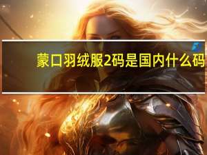 蒙口羽绒服2码是国内什么码