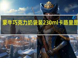 蒙牛 巧克力奶 袋装230ml卡路里是多少