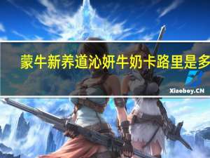 蒙牛 新养道沁妍牛奶卡路里是多少