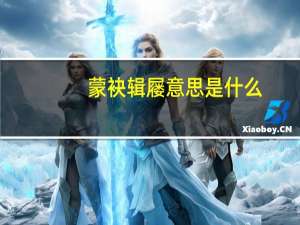 蒙袂辑屦意思是什么