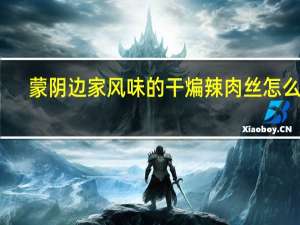 蒙阴边家风味的干煸辣肉丝怎么做