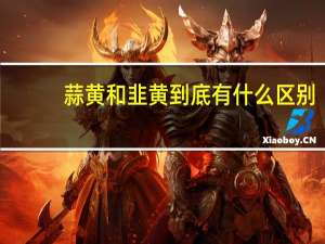 蒜黄和韭黄到底有什么区别