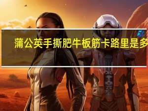 蒲公英 手撕肥牛板筋卡路里是多少