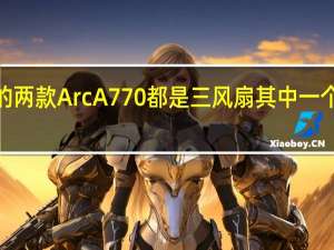 蓝戟的两款ArcA770都是三风扇其中一个是少见的2.2插槽体积